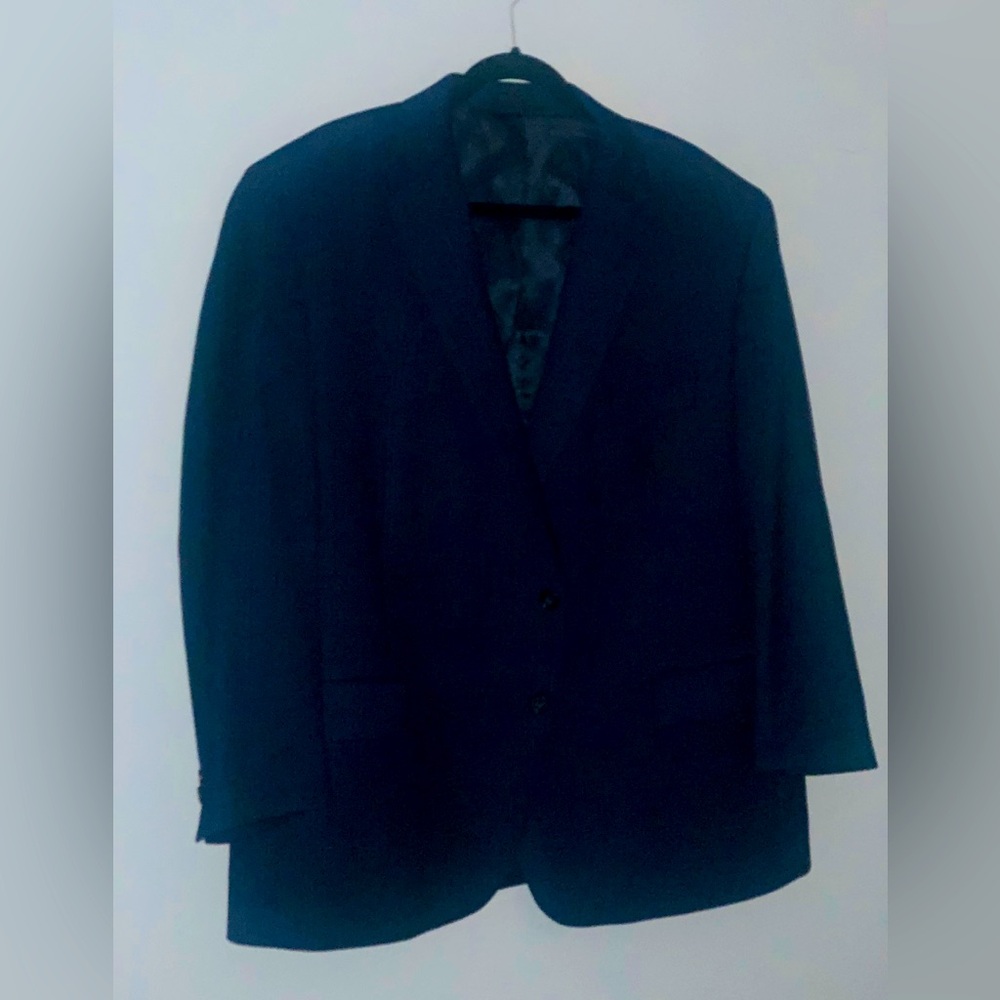 RALPH LAUREN BLUE WOOL BLAZER 48R